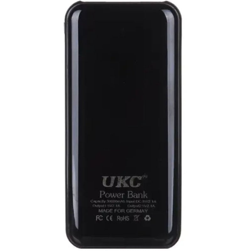 Повербанк UKC 2176 портативный внешний аккумулятор 30000 mAh Black (13465966) - фото 6