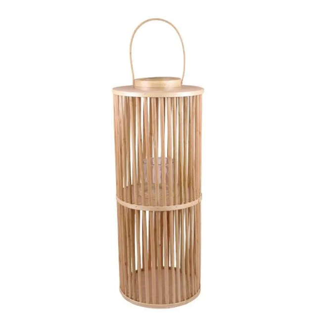 Подсвечник-фонарь с ручкой Flora Lucie Natural (35382)