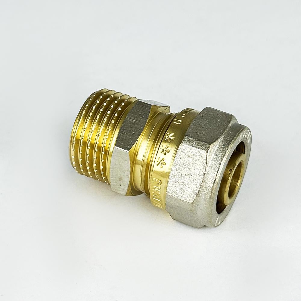 Згін з зовнішнім різьбленням з проточкою SANTAN 16х1/2" (38863) - фото 4 Згін з зовнішнім різьбленням з проточкою SANTAN 16х1/2" (38863) - фото 4