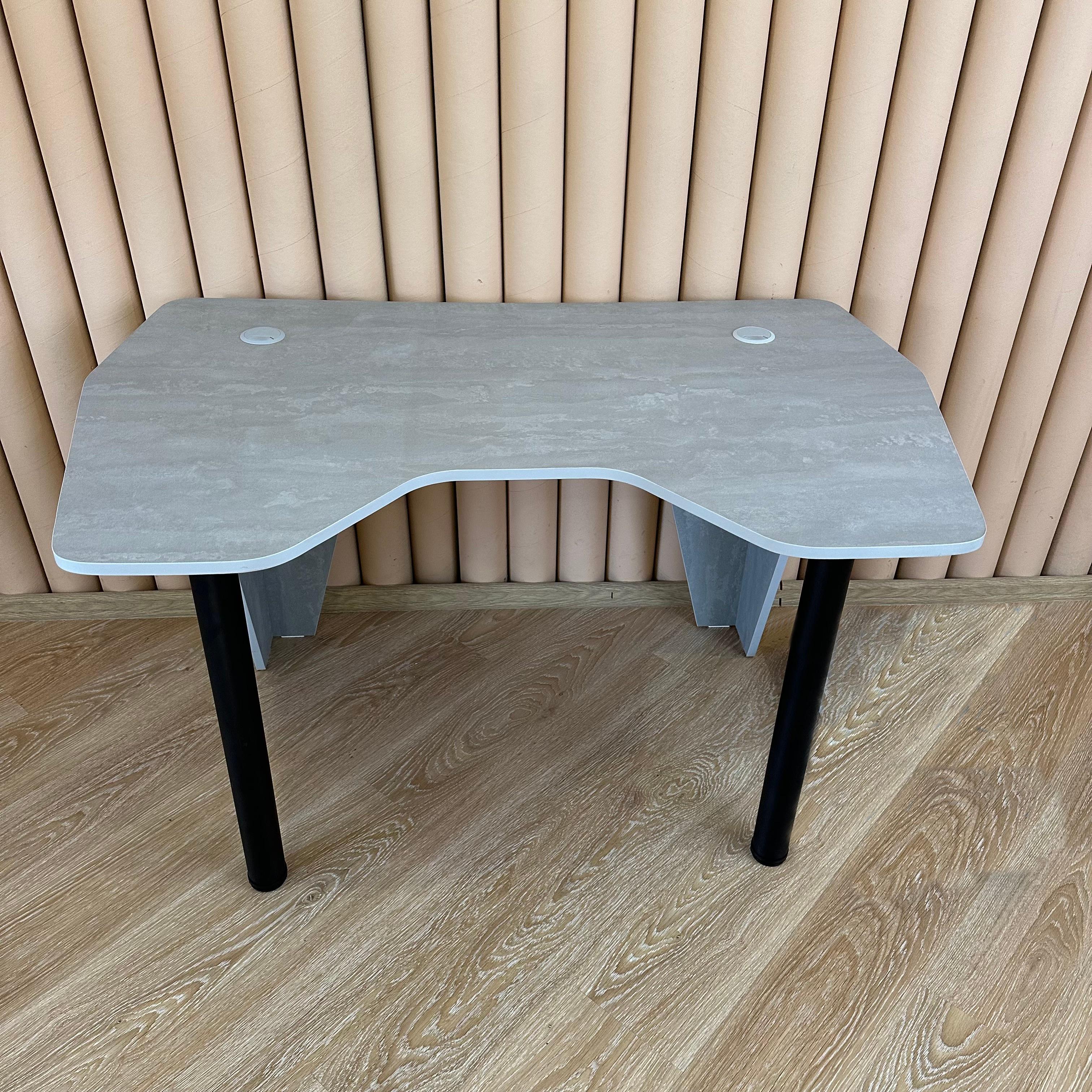 Стол компьютерный геймерский Drom Joystick Светло-серый - фото 4