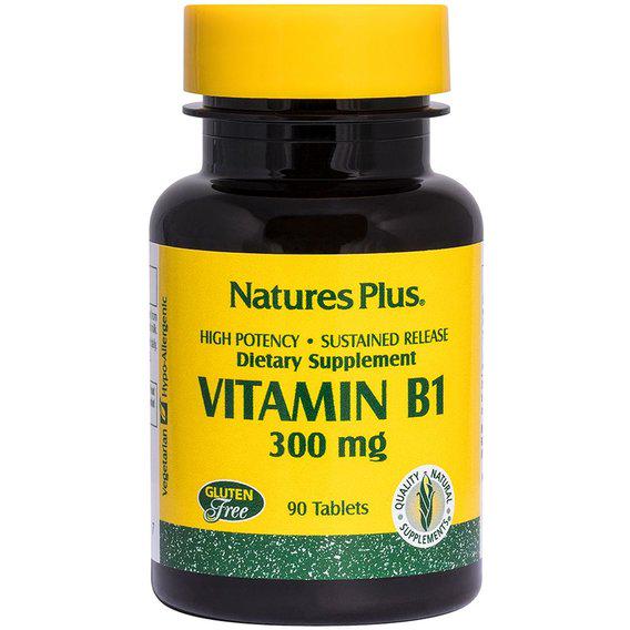 Тіамін Nature's Plus Vitamin B1 300 мг 90 Tabs (NTP1605)