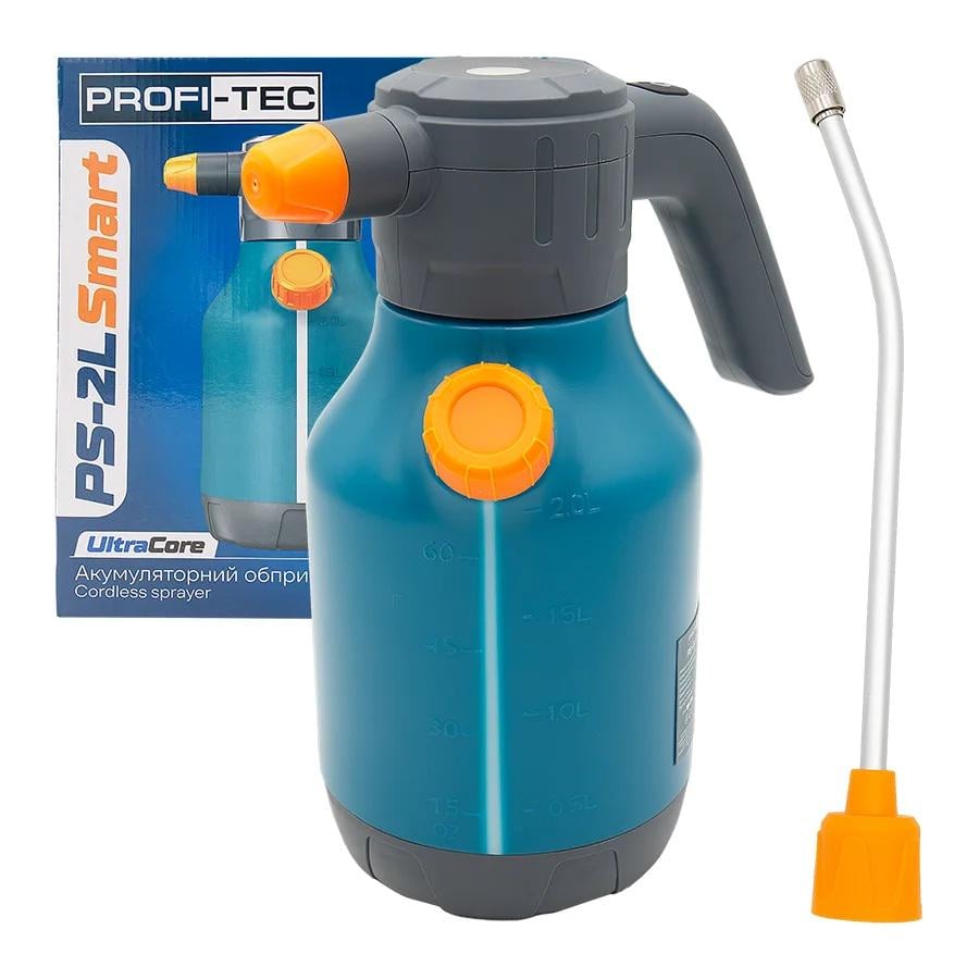 Обприскувач акумуляторний PROFI-TEC PS-2L Smart 3,7 В/2000 мА/год з зарядним пристроєм (008030)