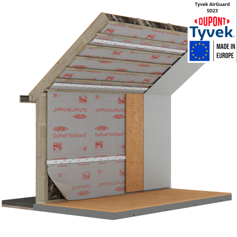 Мембрана пароизоляционная Tyvek AirGuard SD23 1,5x50 м 75 м2 102 г/м2 (3100232) - фото 5