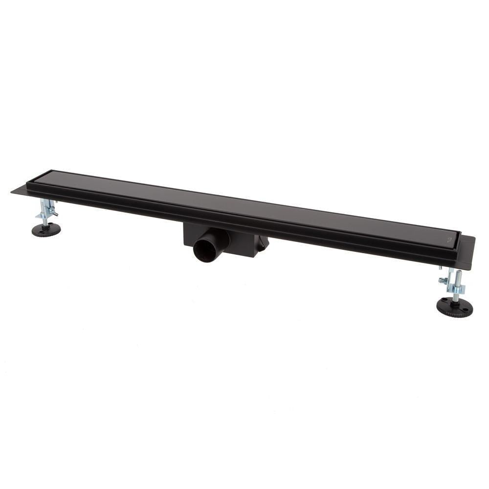 Трап для душа ITAL IT02-FT24/700 700 мм закаленное стекло Black Glossy (1048691)