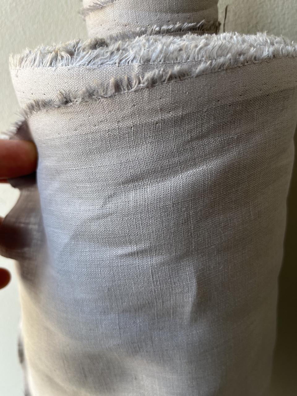 Тканина LINEN PLUS 100% льон 143 см 1292 Світло-сірий - фото 3 Тканина LINEN PLUS 100% льон 143 см 1292 Світло-сірий - фото 3