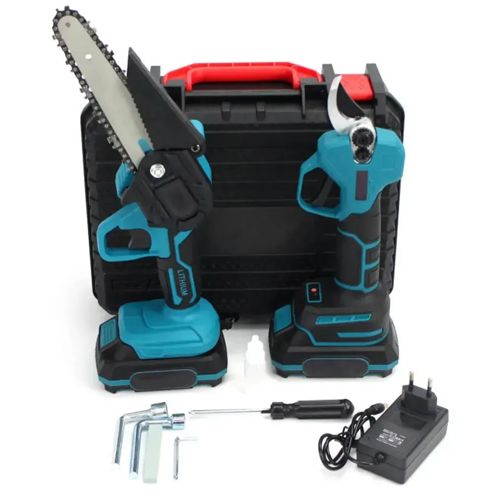 Комплект 2в1 пила ланцюгова акумуляторна/Секатор акумуляторний з 2 АКБ 48V в кейсі (234579127) - фото 10 Комплект 2в1 пила ланцюгова акумуляторна/Секатор акумуляторний з 2 АКБ 48V в кейсі (234579127) - фото 10