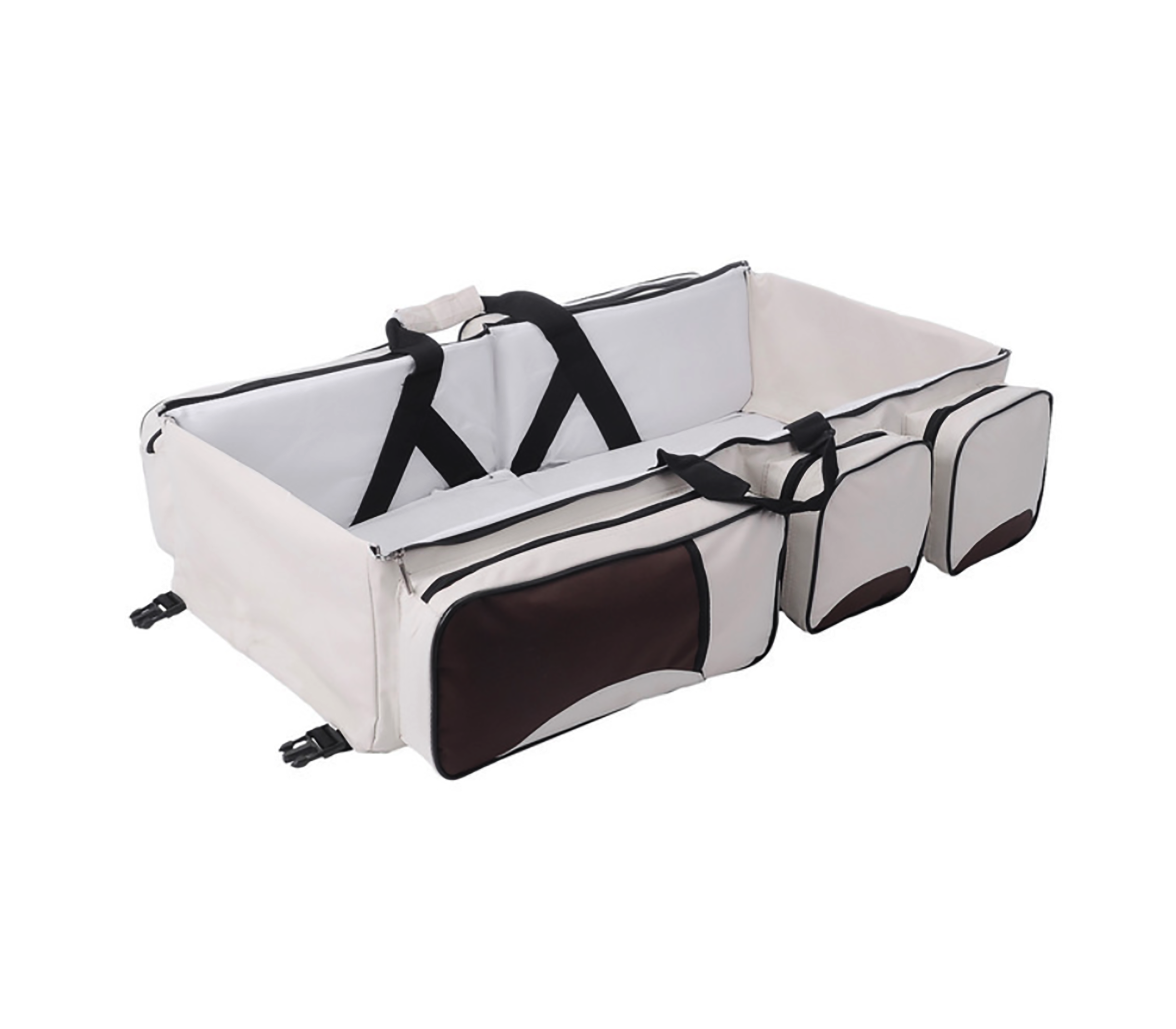 Многофункциональная детская сумка-кровать SUNROZ Baby Bed and Bag органайзер для путешествий Бежевый (SUN3600) Многофункциональная детская сумка-кровать SUNROZ Baby Bed and Bag органайзер для путешествий Бежевый (SUN3600)