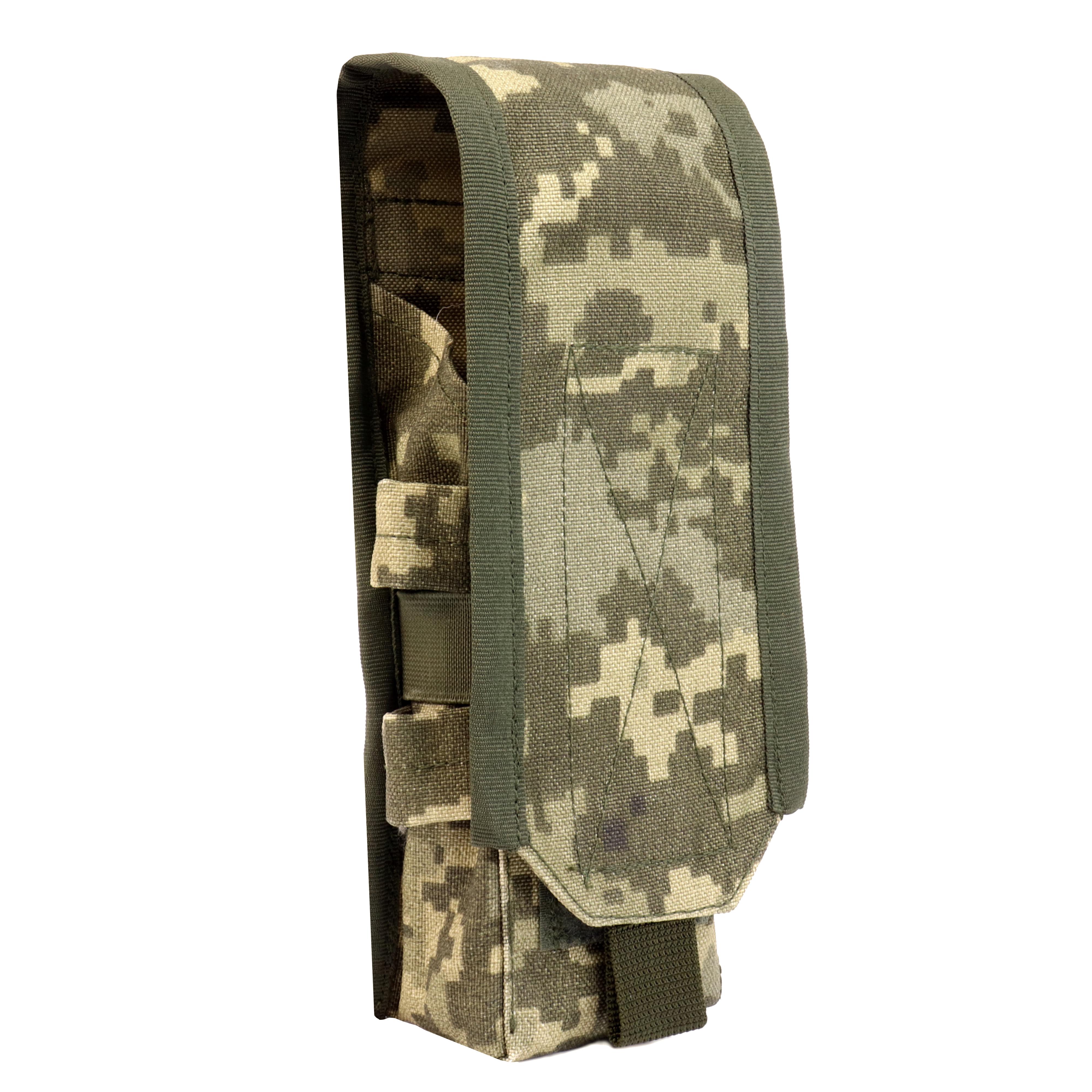 Підсумок із клапаном UMA під два магазини АК cordura 1000 den 14 мм Піксель (010101) Підсумок із клапаном UMA під два магазини АК cordura 1000 den 14 мм Піксель (010101)