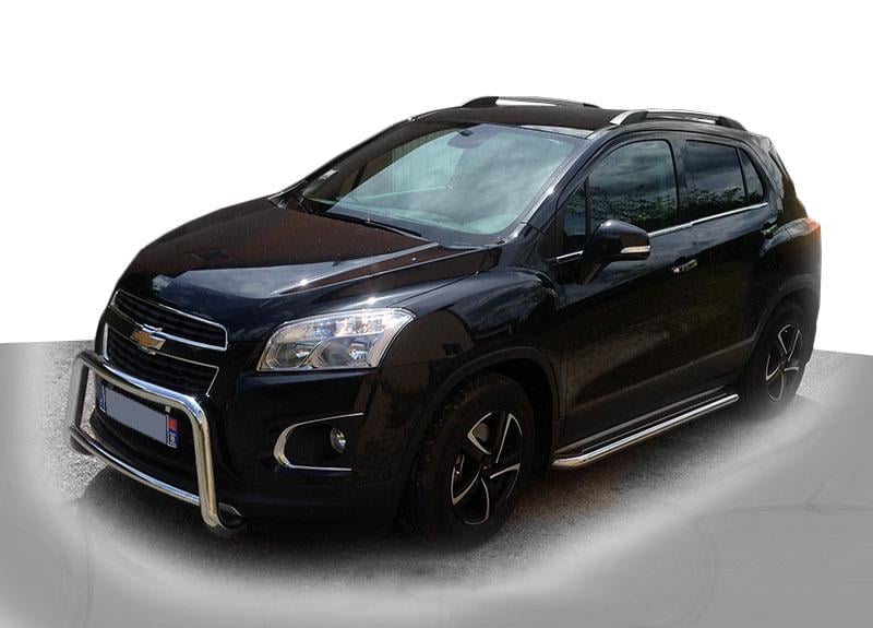 Передняя дуга WT005 CAN для Chevrolet Trax 2012-2023 гг. нержавеющая сталь Хром