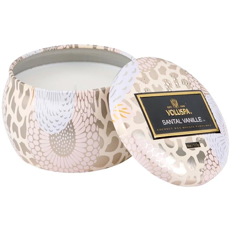 Свеча ароматическая Voluspa Japonica Santal Vanille 113 г металлическая шкатулка (111000726)