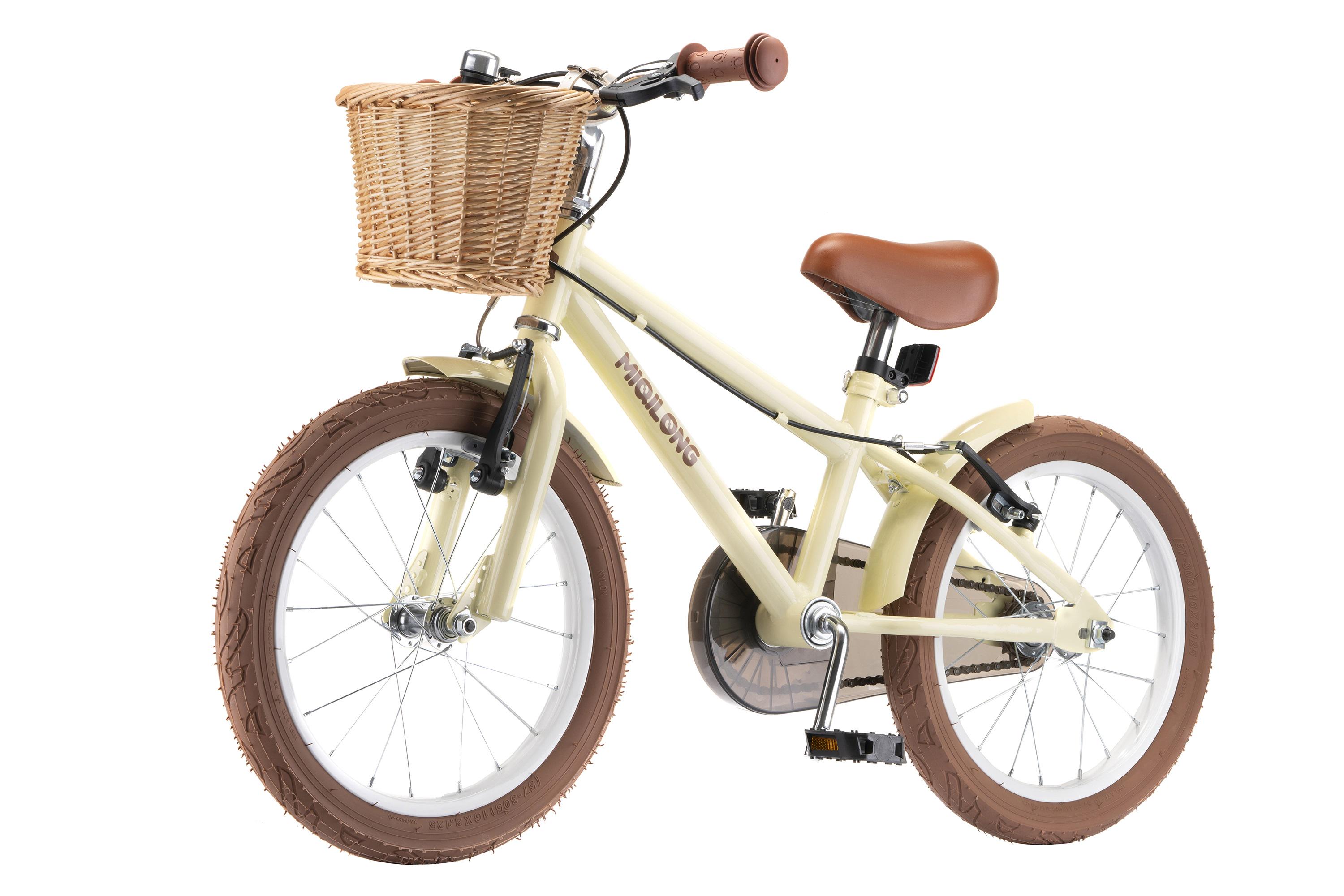 Детский велосипед Miqilong RM 16" с корзиной из натурального ротанга Бежевый (ATW-RM16-BEIGE) - фото 2 Детский велосипед Miqilong RM 16" с корзиной из натурального ротанга Бежевый (ATW-RM16-BEIGE) - фото 2