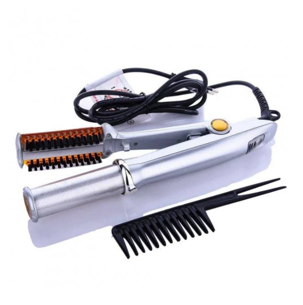 Праска-плойка InStyler M-125 з керамічними променями/щіткою/терморегулятором Сірий