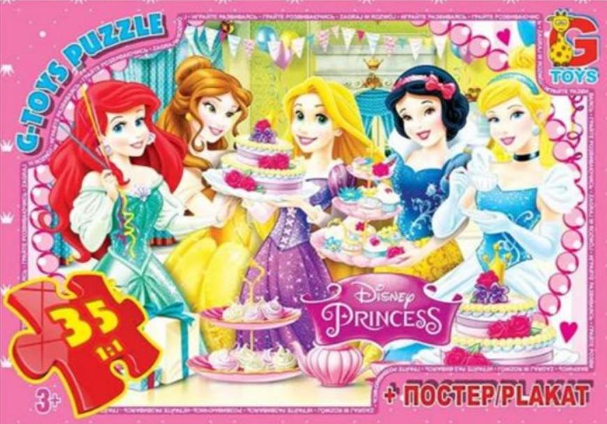 Пазли G-Toys "Принцеси Дісней" 35 деталей (PD89)