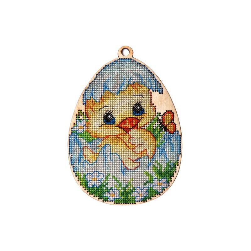 Набор для вышивания крестиком Alisena 5500а-Б Пасхальная цыпленок с подвеской (23386) Набор для вышивания крестиком Alisena 5500а-Б Пасхальная цыпленок с подвеской (23386)