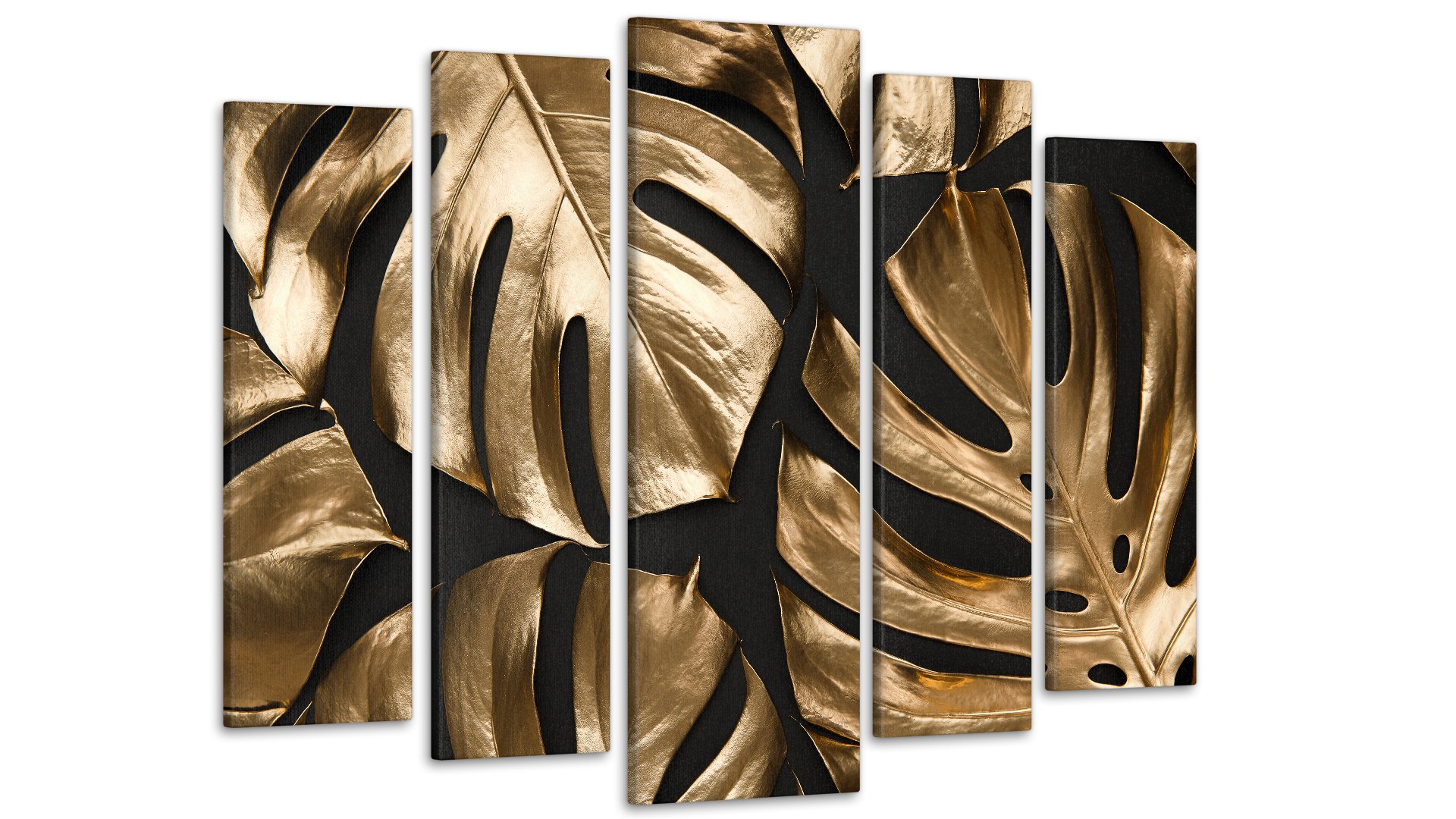 Картина модульная Абстракция Монстера 80х118 см (Art-426_5)