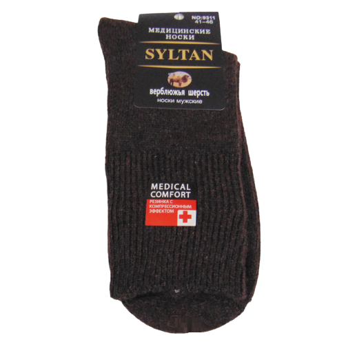 Шкарпетки медичні з верблюжою вовною syltan 9311 р. 41-46 Коричневий (2001975989)
