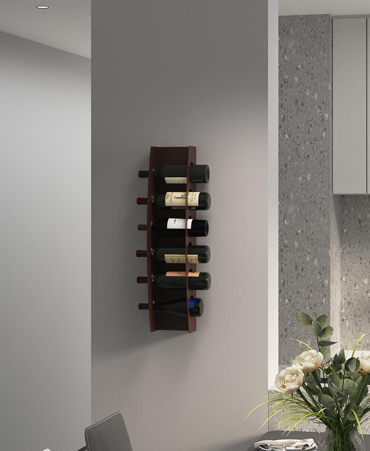 Полиця-тримач для вина NC Home WineLine на 6 пляшок Коричневий (110325) - фото 3 Полиця-тримач для вина NC Home WineLine на 6 пляшок Коричневий (110325) - фото 3