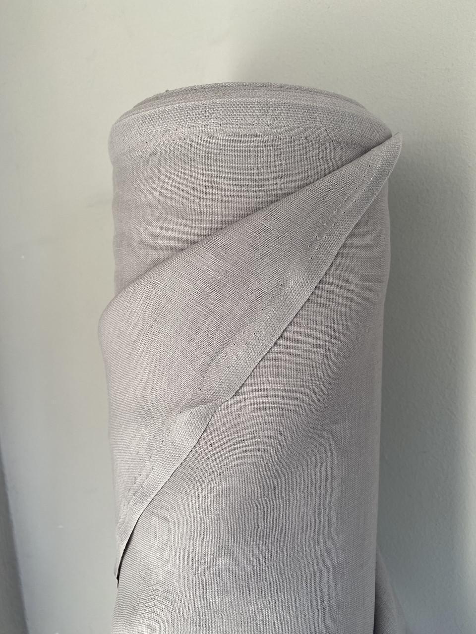 Ткань LINEN PLUS 100% лен 143 см 1292 Светло-серый - фото 3 Ткань LINEN PLUS 100% лен 143 см 1292 Светло-серый - фото 3