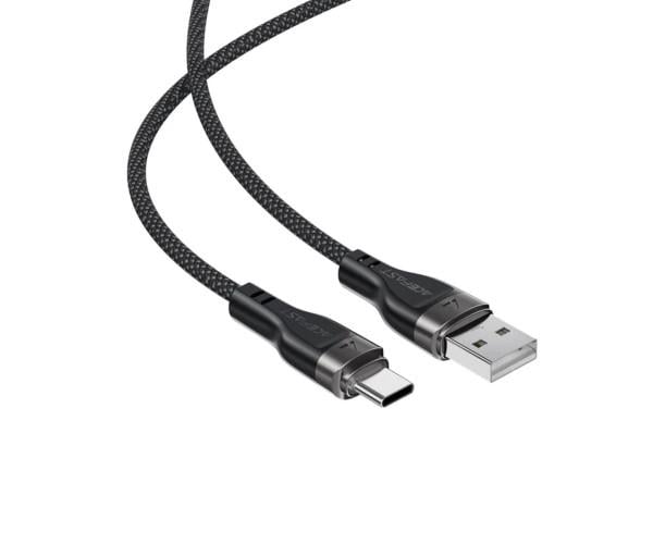 Кабель Data Acefast C11-04 USB-Type-C 3A 1,2 м Black (066974316280224) - фото 5