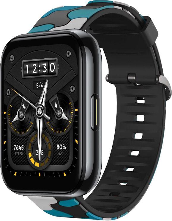 Ремінець Tactic Camouflage для Realme Watch 2/2 Pro Blue (37299-28)