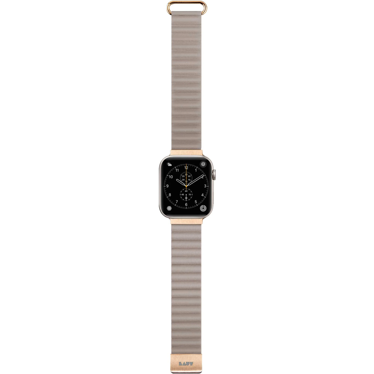 Ремешок для часов кожанный Laut Novi Luxe Band for Watch 49/45/44/42 мм Beige