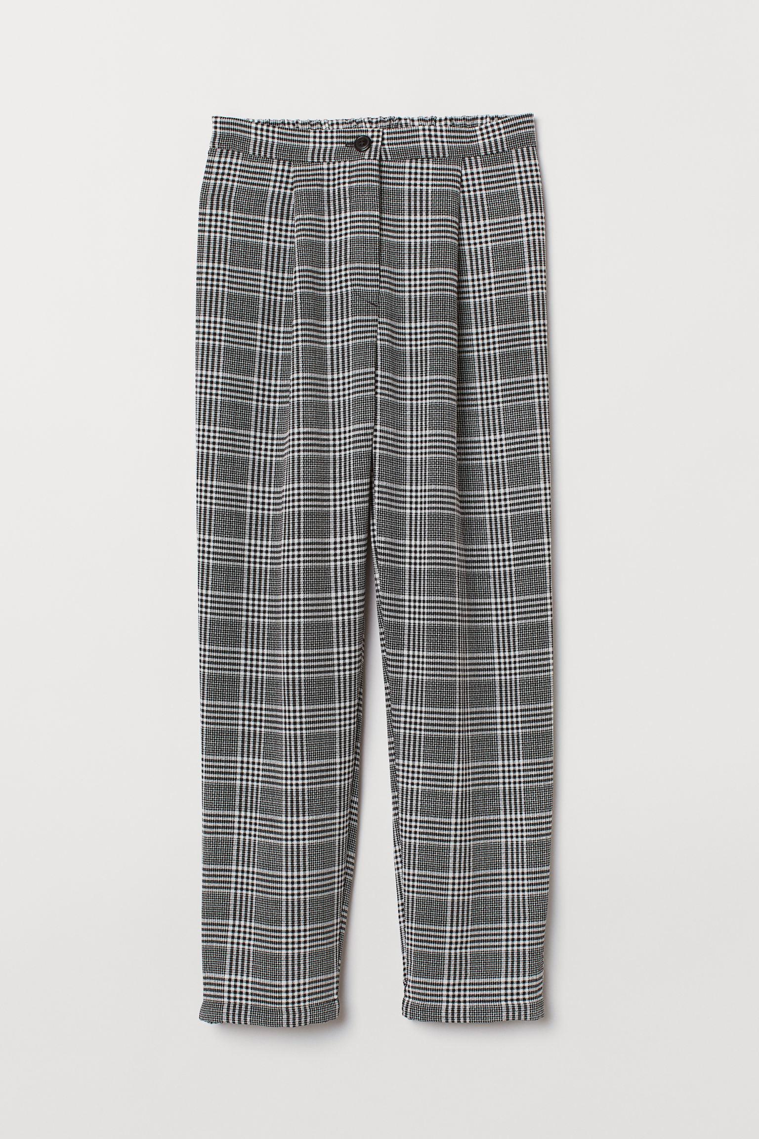 Брюки H&M Клетка р. 40 Черно-белый (24126603089)
