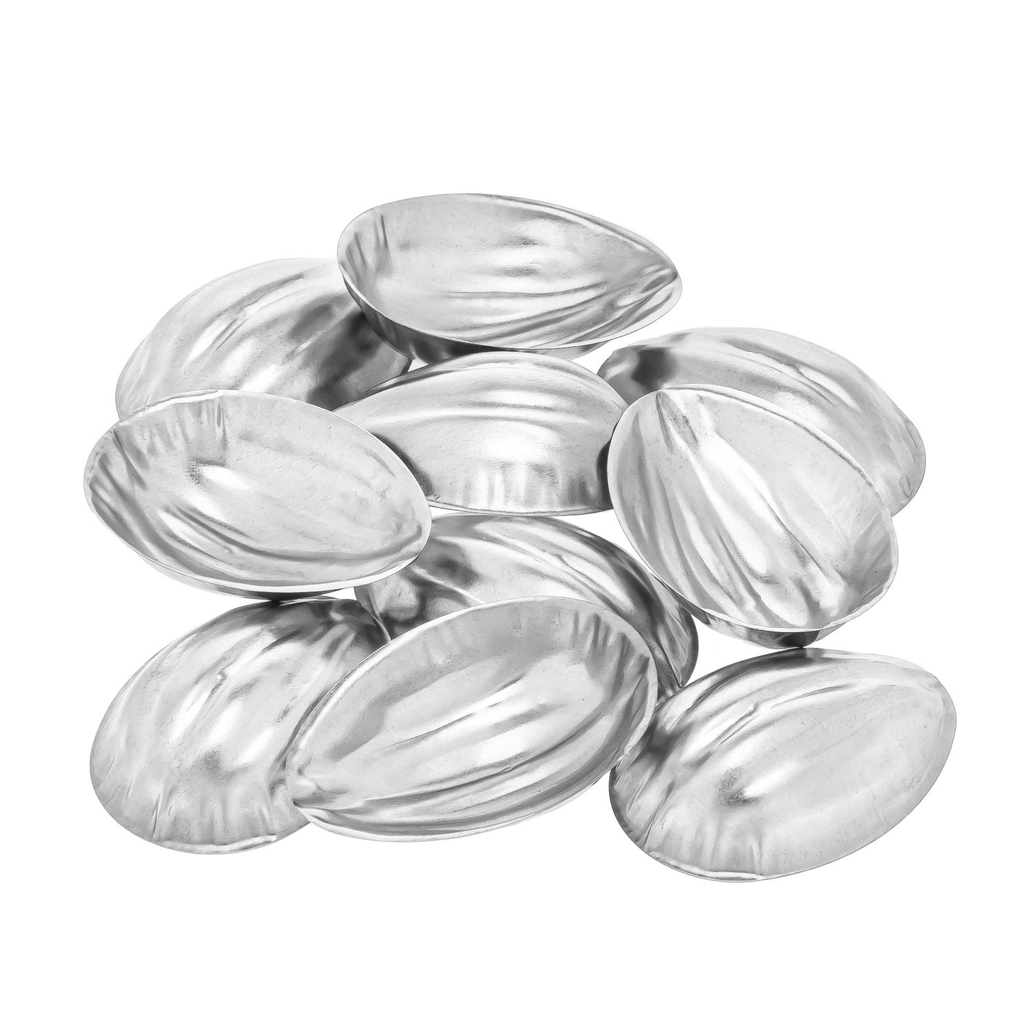 Формочки для выпечки печенья орешки с ребристой поверхностью металлические (86999) - фото 2 Формочки для выпечки печенья орешки с ребристой поверхностью металлические (86999) - фото 2