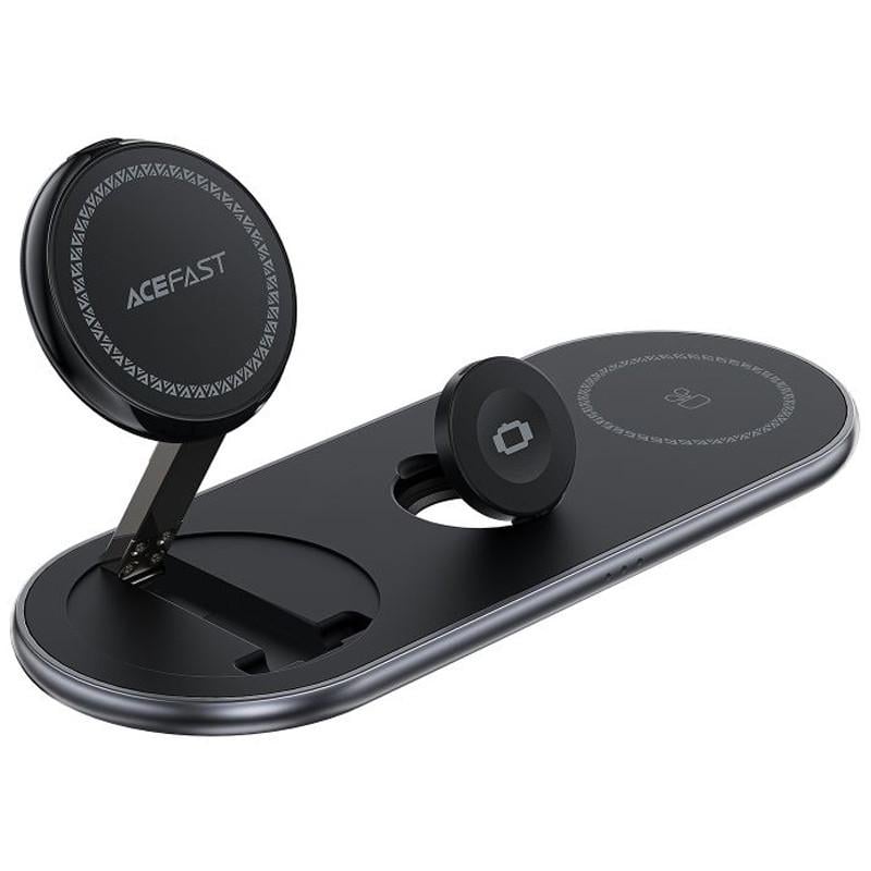 Зарядное устройство беспроводное Acefast E19 Qi2 desktop 3-in-1 Black (00000073068_1) Зарядное устройство беспроводное Acefast E19 Qi2 desktop 3-in-1 Black (00000073068_1)