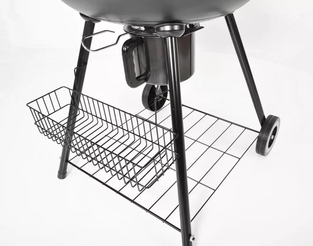 Мобильный угольный гриль HECHT MERIDA круглый диаметр 53,5 см 57х66х92 см - фото 5