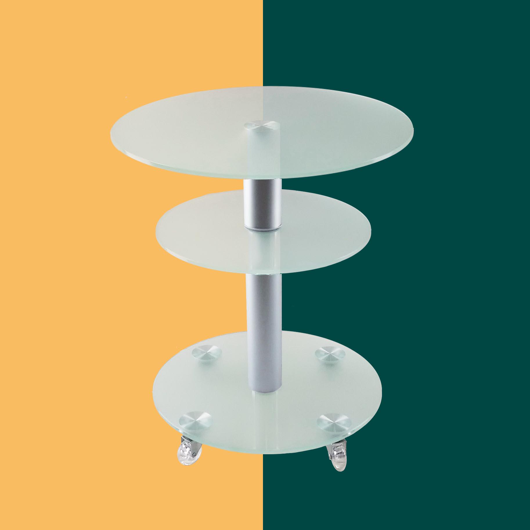 Стол журнальный стеклянный Commus Bravo Standart K sss-alm60 Белый (444420262) - фото 3