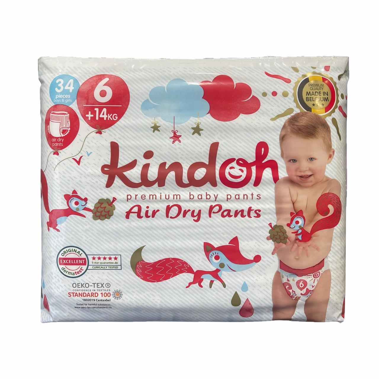 Підгузки-трусики Kindoh Premium 6 14+ кг 34 шт. (2490086244)