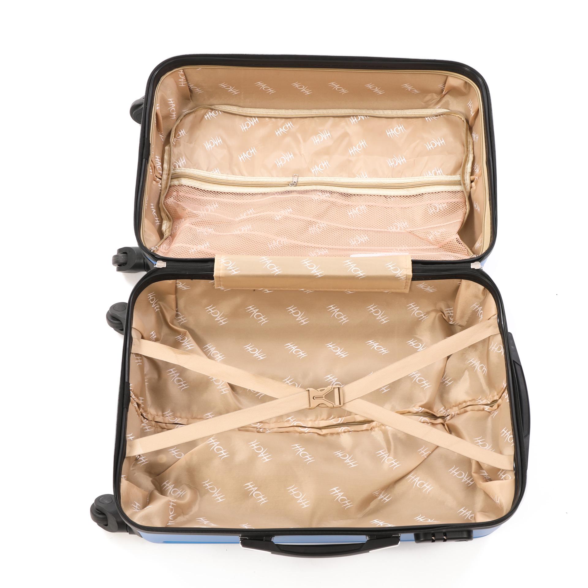 Валіза пластикова Hachi 013 маленька Блакитний - фото 4 Валіза пластикова Hachi 013 маленька Блакитний - фото 4