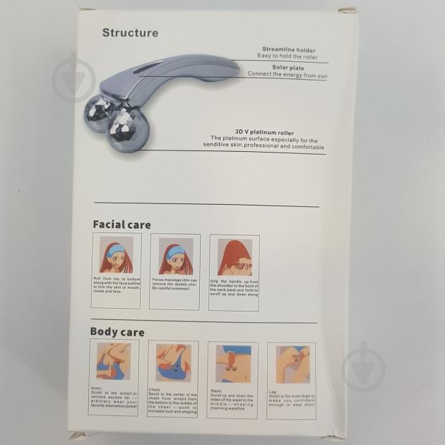 Лифтинг массажер для лица и тела UKC антицеллюлитный массаж 3D MASSAGER Серебристый (258573) - фото 5