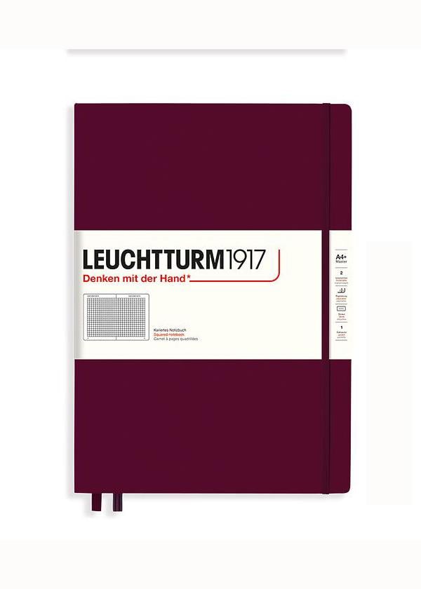 Блокнот Leuchtturm1917 Master Classic A4+ клетка Винный (365620) Блокнот Leuchtturm1917 Master Classic A4+ клетка Винный (365620)