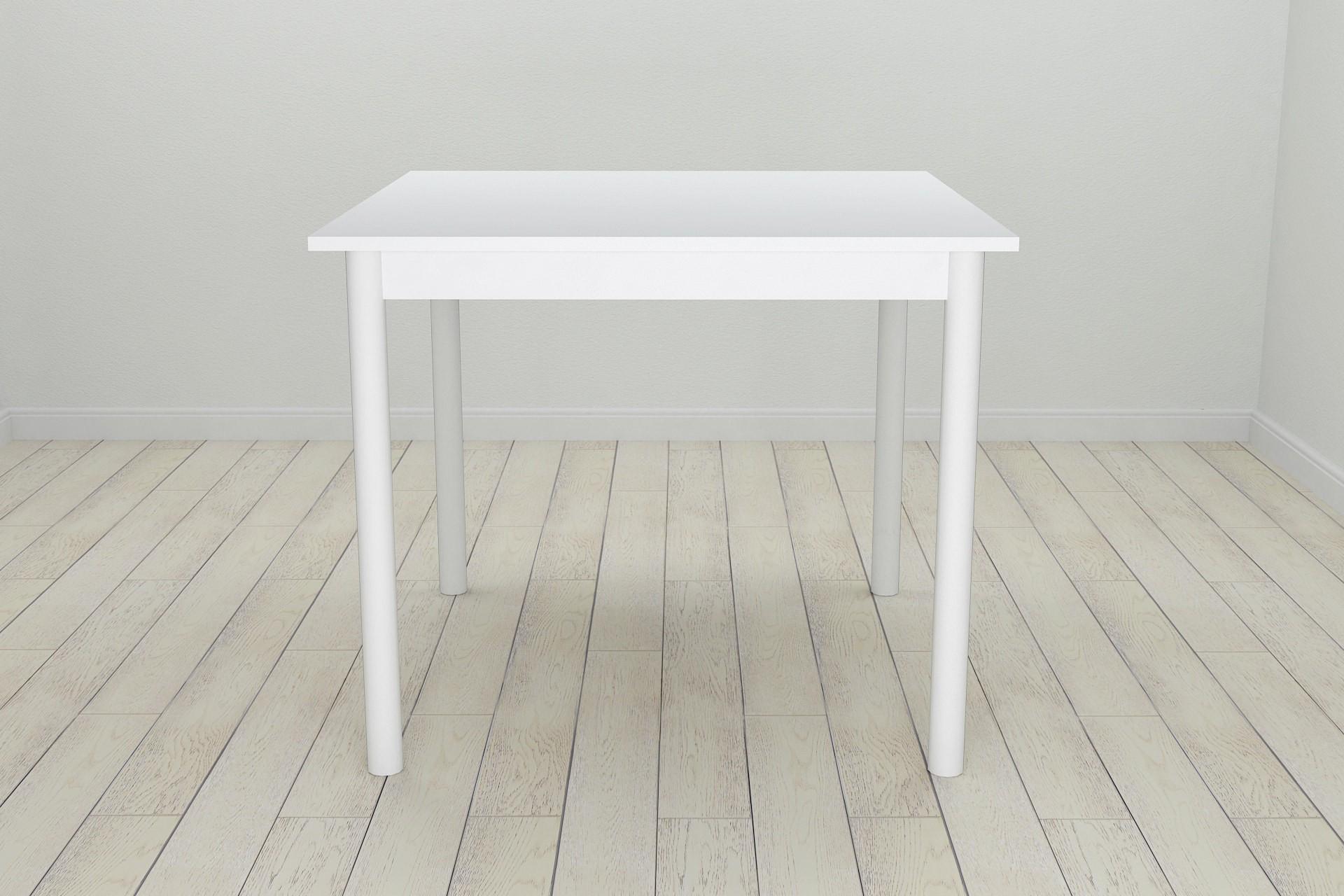 Стол кухонный Ferrum-decor Агата ДСП 16 мм 75x80x80 см Белый (FRD-106248)
