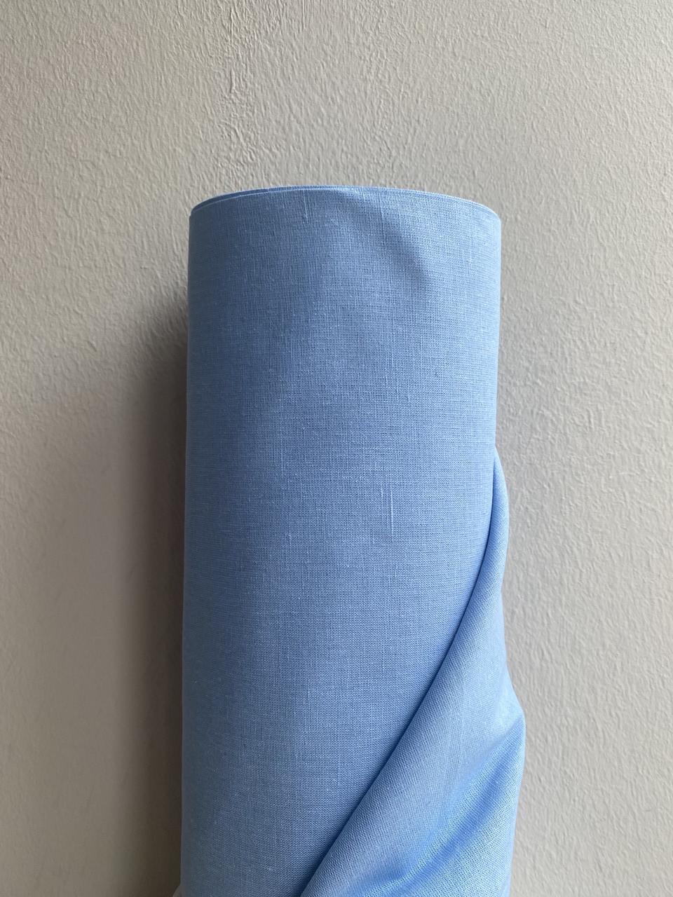 Ткань LINEN PLUS льняная 260 см 757 Голубой - фото 4 Ткань LINEN PLUS льняная 260 см 757 Голубой - фото 4
