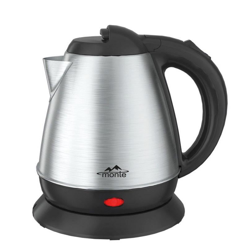 Электрочайник Monte MT-1800 нержавеющая сталь база 360° дорожный 0,9 л 1500 Вт