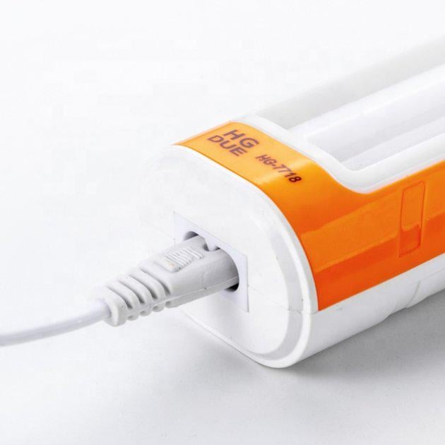 Лампа-ліхтар HGDUE HG-7718 багатофункціональна 1500 mAh з акумулятором White/Orange (18-48-000542959) - фото 2