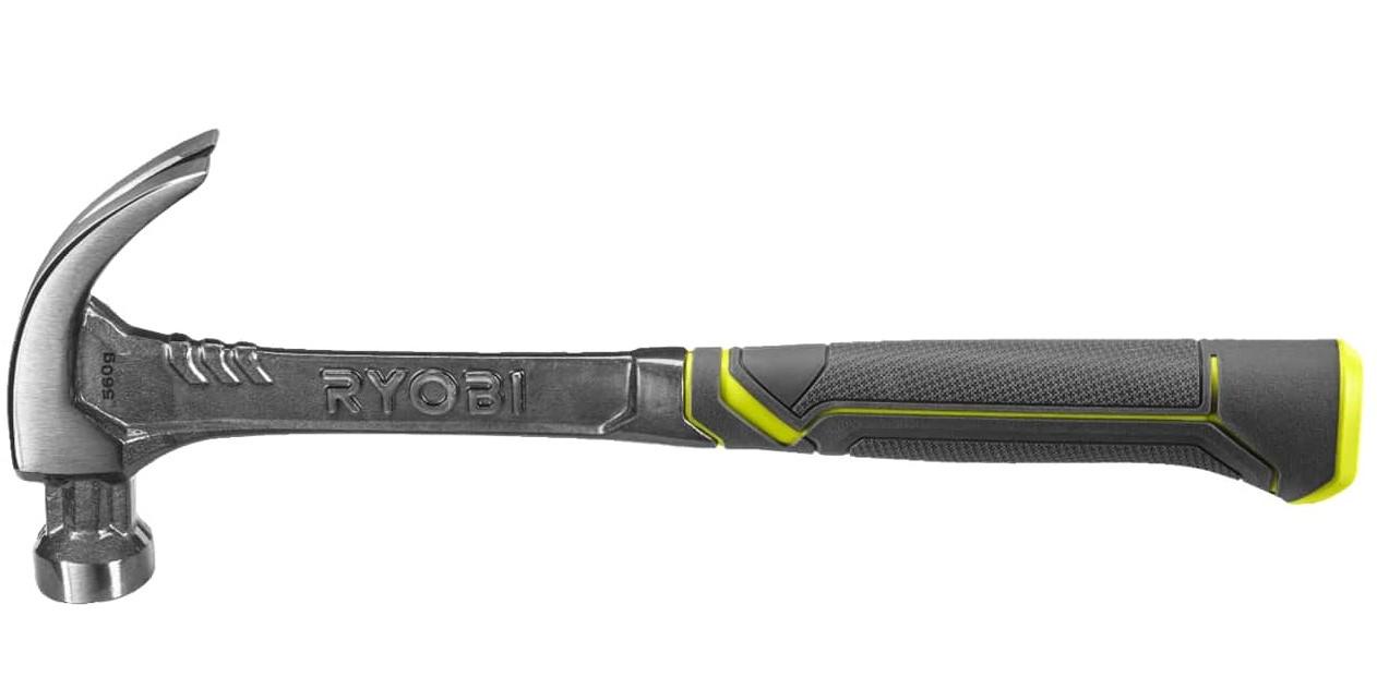Молоток Ryobi RHHSCC560 с магнитом для гвоздей и гвоздодером 560 г (616218)