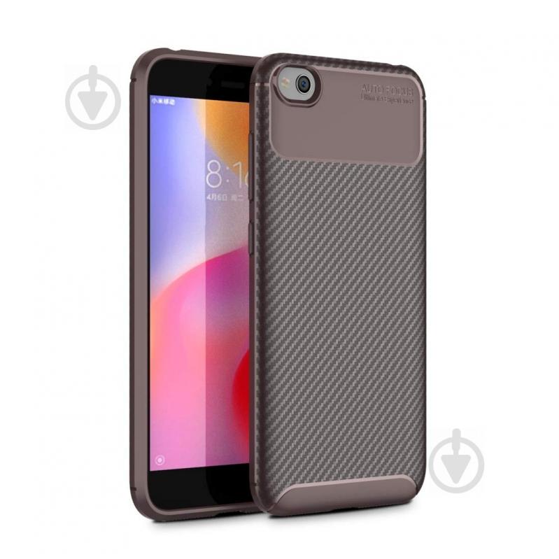 Чехол Carbon Case Xiaomi Redmi Go Коричневый (hub_ZjcF61310)