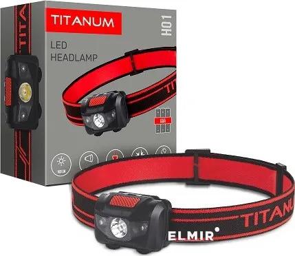 Ліхтар налобний акумуляторний Titanum H01 Led 100 Lm 6500 K Чорний (megH01)