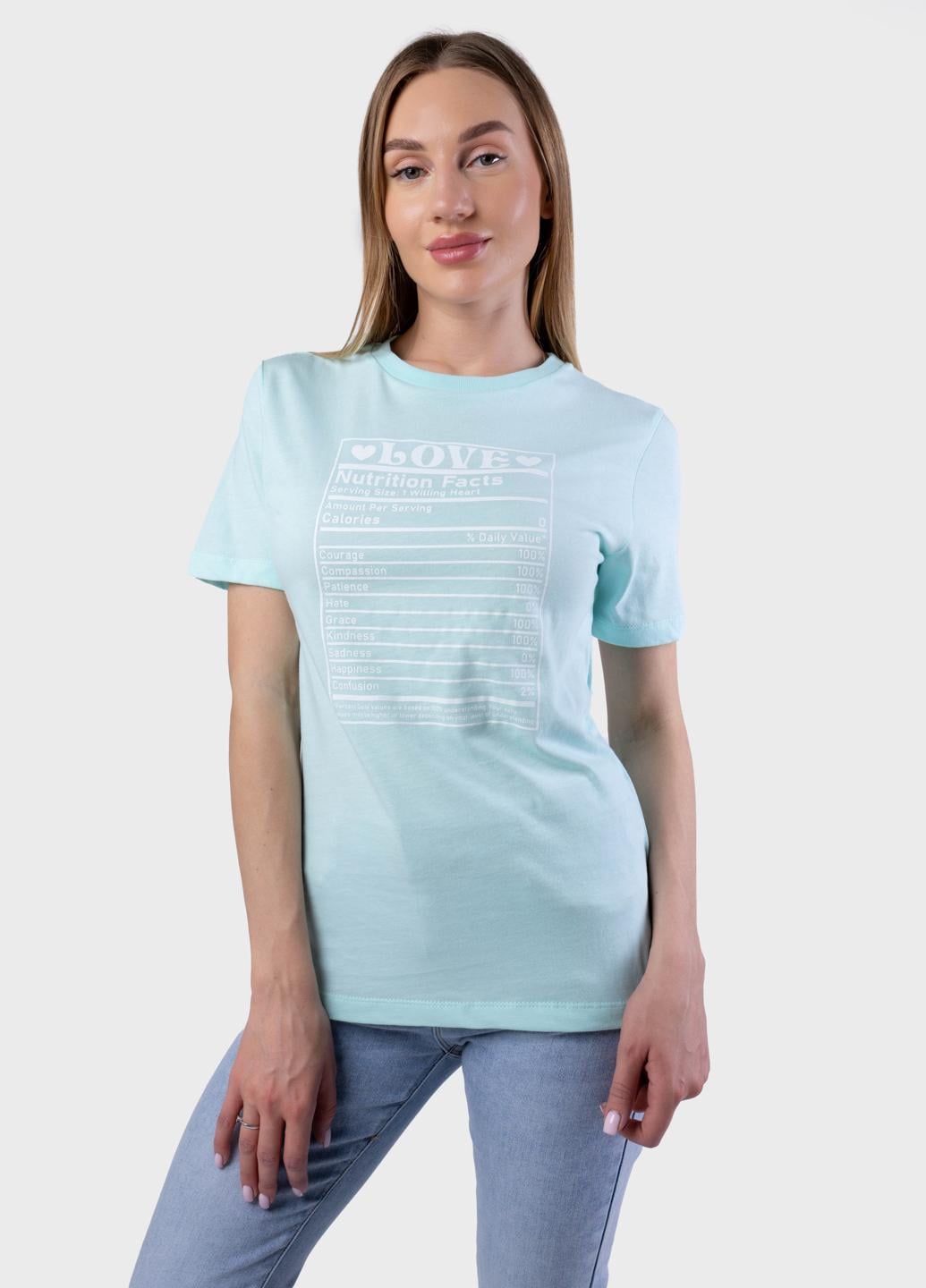 Футболка женская Fashion 103794 XL Ментоловый Футболка женская Fashion 103794 XL Ментоловый
