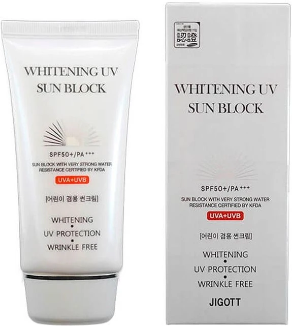 ᐉ Крем солнцезащитный Jigott Whitening UV Sun Block Cream SPF50 PA ...