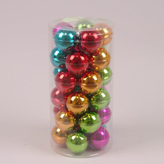 Шарики стеклянные Flora D 5,7 см 30 шт. (44352)