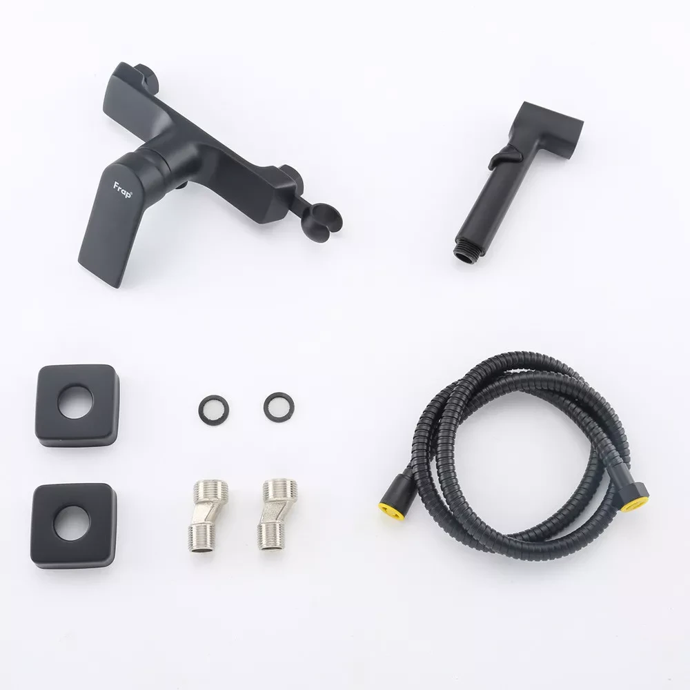 Гигиенический душ со смесителем Frap F2071-6 Черный (F2071-6) - фото 6 Гигиенический душ со смесителем Frap F2071-6 Черный (F2071-6) - фото 6