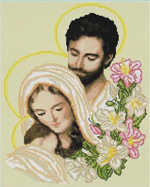 Алмазная мозаика Святое Семейство в лилиях 40х50 см (1877177025) Алмазная мозаика Святое Семейство в лилиях 40х50 см (1877177025)