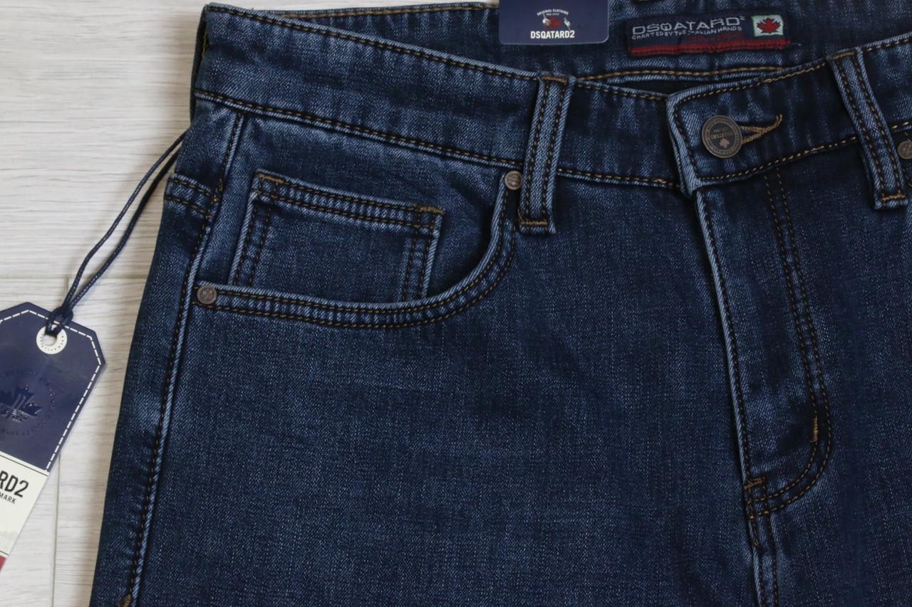 Джинси чоловічі зимові класичні Dsqatard 2 р. 36 Синій графіт (2285) - фото 4