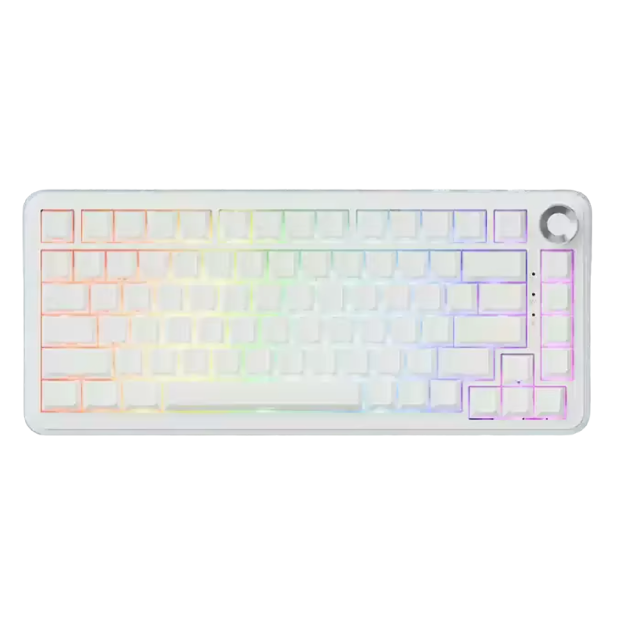 Клавиатура механическая Ajazz AK820 MAX ULTRA ENG/наклейки UA/RU White/RGB (26138722)