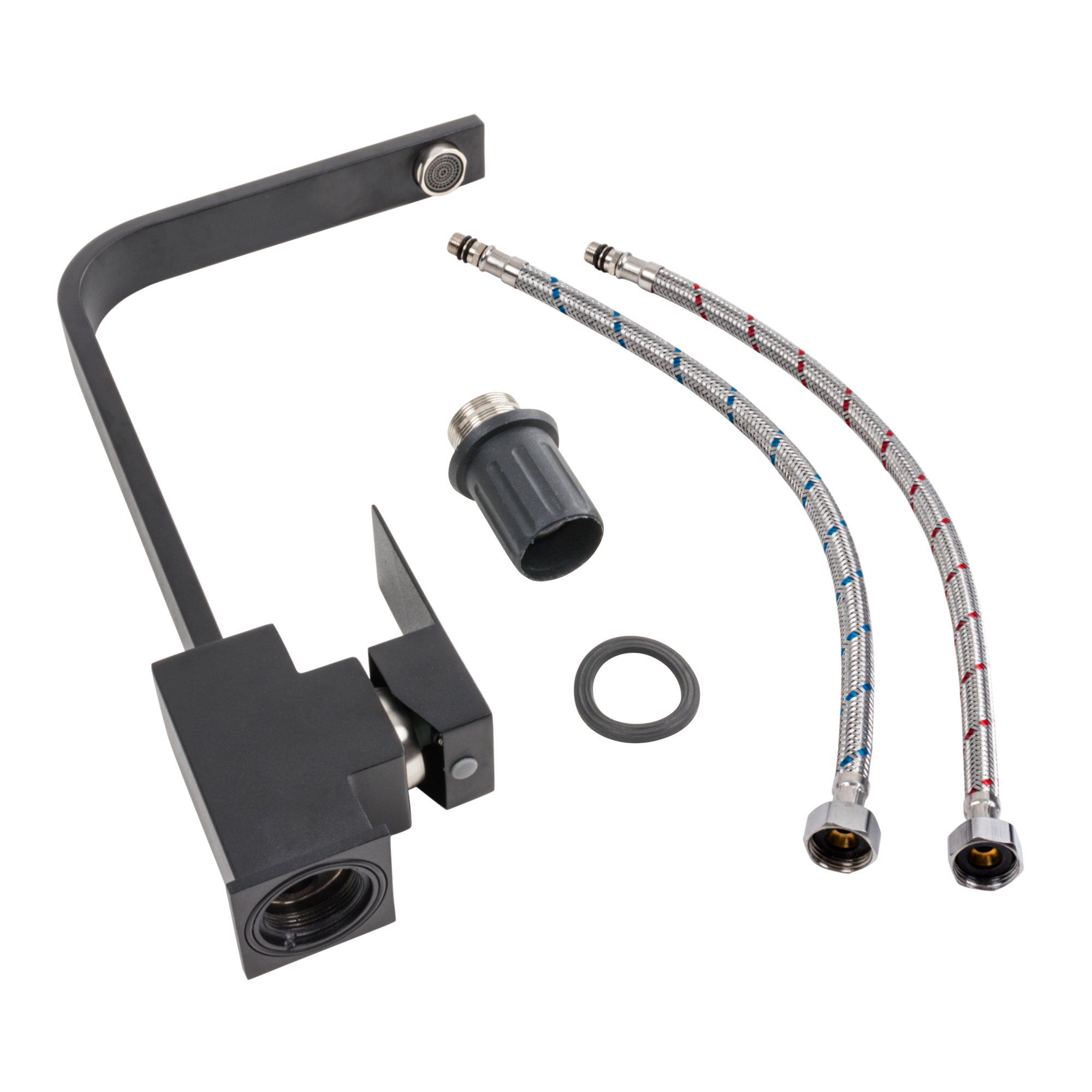 Смеситель кухонный Platinum 179 NES Черный матовый (3007) - фото 2 Смеситель кухонный Platinum 179 NES Черный матовый (3007) - фото 2