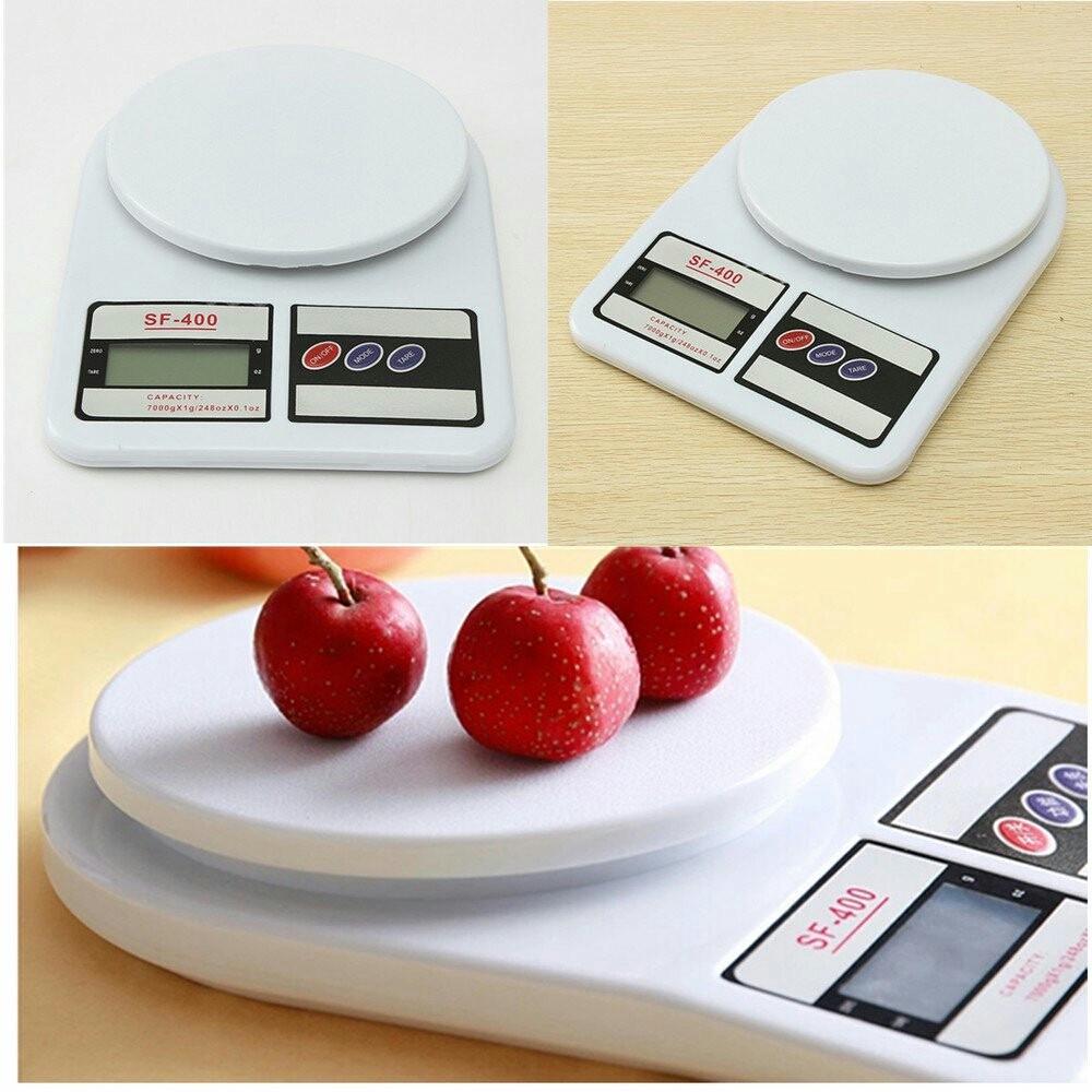 Весы кухонные Electronic Kitchen Scale SF-400 7 кг с дисплеем Белый (1031) - фото 2